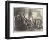 King Alfred the Great Teaching the Anglo-Saxon Youth-Sir John Gilbert-Framed Giclee Print