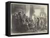 King Alfred the Great Teaching the Anglo-Saxon Youth-Sir John Gilbert-Framed Stretched Canvas