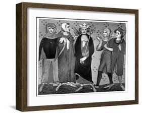 King and Court, Late 13th-14th Century-null-Framed Giclee Print