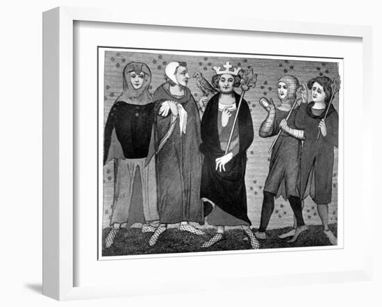 King and Court, Late 13th-14th Century-null-Framed Giclee Print
