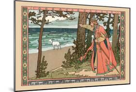 King and Goat-Ivan Bilibin-Mounted Art Print