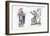 King and Knight, Late 12th Century-Henry Shaw-Framed Giclee Print