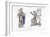 King and Knight, Late 12th Century-Henry Shaw-Framed Giclee Print