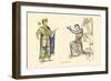 King and Knight-H. Shaw-Framed Art Print