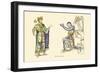 King and Knight-H. Shaw-Framed Art Print