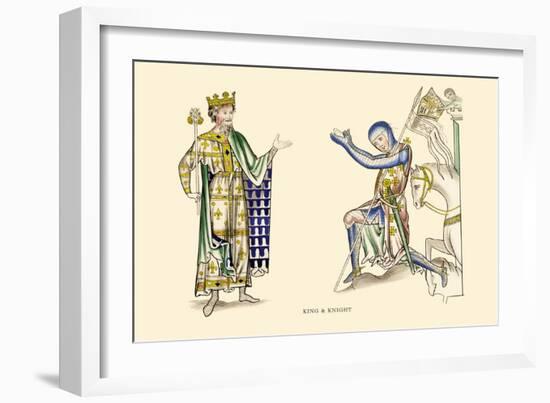 King and Knight-H. Shaw-Framed Art Print