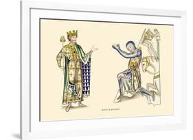 King and Knight-H. Shaw-Framed Art Print