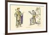 King and Knight-H. Shaw-Framed Art Print