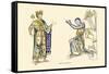 King and Knight-H. Shaw-Framed Stretched Canvas