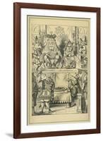 King and Queen of Hearts, Lewis Carroll-John Tenniel-Framed Giclee Print