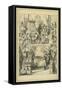 King and Queen of Hearts, Lewis Carroll-John Tenniel-Framed Stretched Canvas