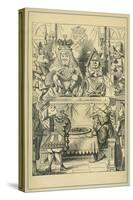 King and Queen of Hearts, Lewis Carroll-John Tenniel-Stretched Canvas