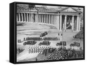 King and Queen of Italy Arriving at Vatican-null-Framed Stretched Canvas