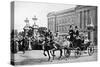 King and Queen Outside Buckingham Palace, Wwi-null-Stretched Canvas