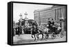 King and Queen Outside Buckingham Palace, Wwi-null-Framed Stretched Canvas