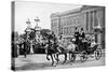 King and Queen Outside Buckingham Palace, Wwi-null-Stretched Canvas