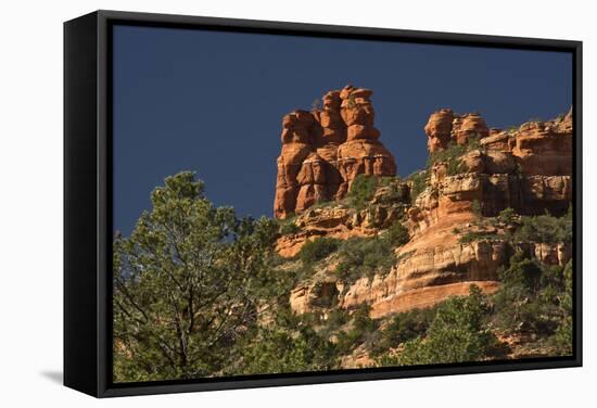 King and Three Queens, Fay Canyon, Coconino Nf, Sedona, Arizona-Michel Hersen-Framed Stretched Canvas