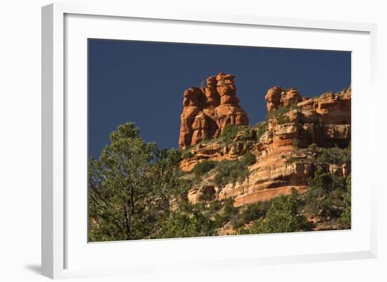 King and Three Queens, Fay Canyon, Coconino Nf, Sedona, Arizona-Michel Hersen-Framed Photographic Print