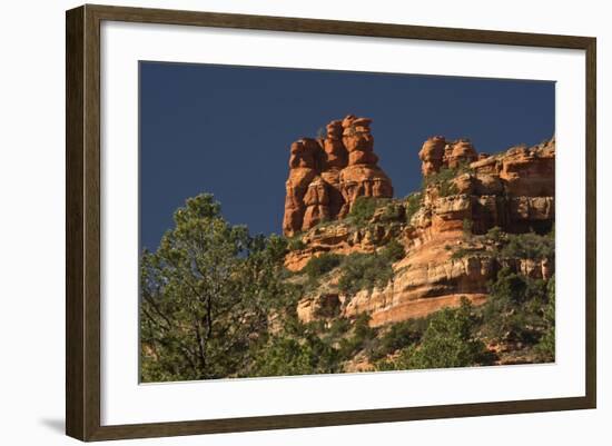 King and Three Queens, Fay Canyon, Coconino Nf, Sedona, Arizona-Michel Hersen-Framed Photographic Print