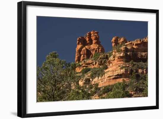 King and Three Queens, Fay Canyon, Coconino Nf, Sedona, Arizona-Michel Hersen-Framed Photographic Print