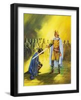 King Arthur and the Knights of the Round Table-English School-Framed Giclee Print