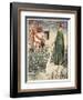 King Arthur asks the Lady of the Lake for the sword Excalibur, from 'Stories of the Knights of the-Walter Crane-Framed Giclee Print