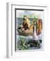 King Arthur Receiving His Magic Sword from the Lady of the Lake-null-Framed Giclee Print