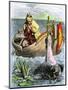 King Arthur Receiving His Magic Sword from the Lady of the Lake-null-Mounted Giclee Print