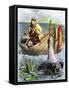 King Arthur Receiving His Magic Sword from the Lady of the Lake-null-Framed Stretched Canvas