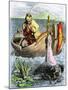 King Arthur Receiving His Magic Sword from the Lady of the Lake-null-Mounted Giclee Print