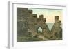 King Arthur's Castle Walls, Tintagle, Cornwall, England-null-Framed Art Print