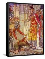 King Arthur's Knights-Walter Crane-Framed Stretched Canvas