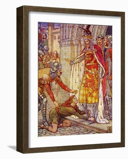 King Arthur's Knights-Walter Crane-Framed Giclee Print