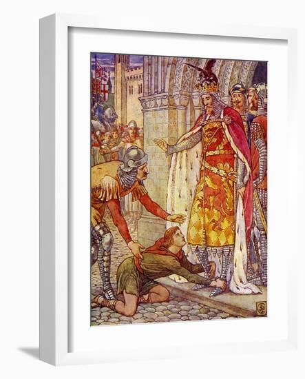 King Arthur's Knights-Walter Crane-Framed Giclee Print