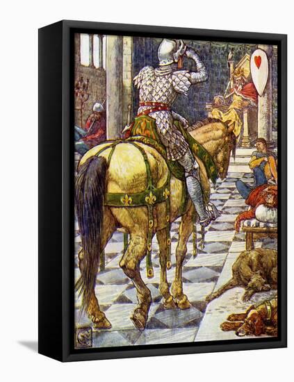 King Arthur's Knights-Walter Crane-Framed Stretched Canvas