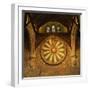 King Arthur's Round Table Mounted on Wall of Castle Hall, Winchester, England, United Kingdom-Roy Rainford-Framed Photographic Print