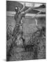 King Arthur- Sir Bedivere throwing Excalibur-Walter Crane-Mounted Giclee Print