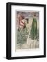 King Arthur (With Merlin by His Side) Asks the Lady of the Lake for Excalibur-null-Framed Photographic Print