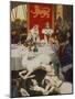 King Arthurs Wedding Feast, 1905 watercolor-Arthur Rackham-Mounted Giclee Print