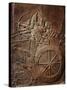 King Ashurbanipal on his Chariot, Assyrian Reliefwork, from Palace at Nineveh, 650 BC-null-Stretched Canvas