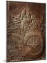 King Ashurbanipal on his Chariot, Assyrian Reliefwork, from Palace at Nineveh, 650 BC-null-Mounted Premium Photographic Print