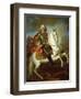 King Augustus II, (The Strong) of Poland Mounted on a Horse, C. 1718-Louis Silvestre-Framed Giclee Print