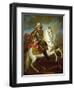 King Augustus II, (The Strong) of Poland Mounted on a Horse, C. 1718-Louis Silvestre-Framed Giclee Print