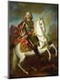 King Augustus II, (The Strong) of Poland Mounted on a Horse, C. 1718-Louis Silvestre-Mounted Giclee Print