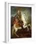 King Augustus II, (The Strong) of Poland Mounted on a Horse, C. 1718-Louis Silvestre-Framed Giclee Print