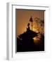 King Bhupatindra Malla's Column at Sunset, Kathmandu, Nepal-Merrill Images-Framed Photographic Print