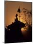 King Bhupatindra Malla's Column at Sunset, Kathmandu, Nepal-Merrill Images-Mounted Photographic Print