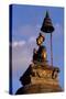 King Bupatindra Mala Statue in Bhaktapur (Or Bhadgaon), Kathmandu Valley, Nepal-null-Stretched Canvas