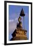 King Bupatindra Mala Statue in Bhaktapur (Or Bhadgaon), Kathmandu Valley, Nepal-null-Framed Photographic Print