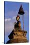 King Bupatindra Mala Statue in Bhaktapur (Or Bhadgaon), Kathmandu Valley, Nepal-null-Stretched Canvas
